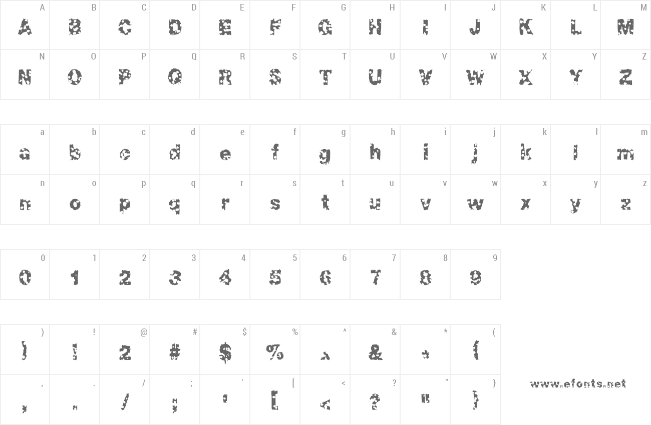 Font Chonky preview