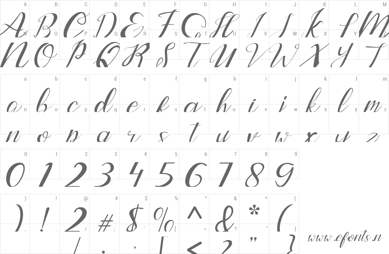 Font Lantting preview