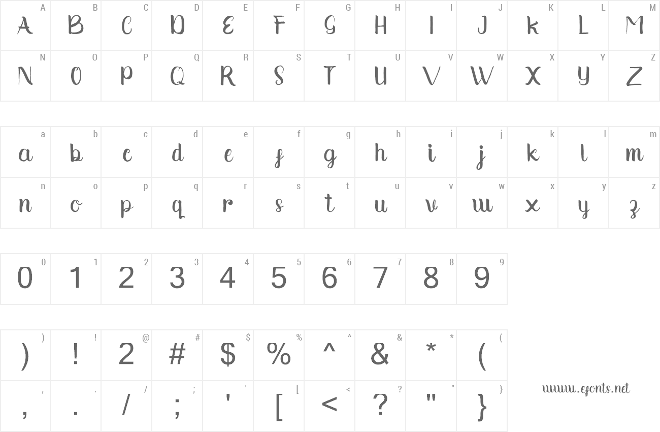 Font Syantic preview