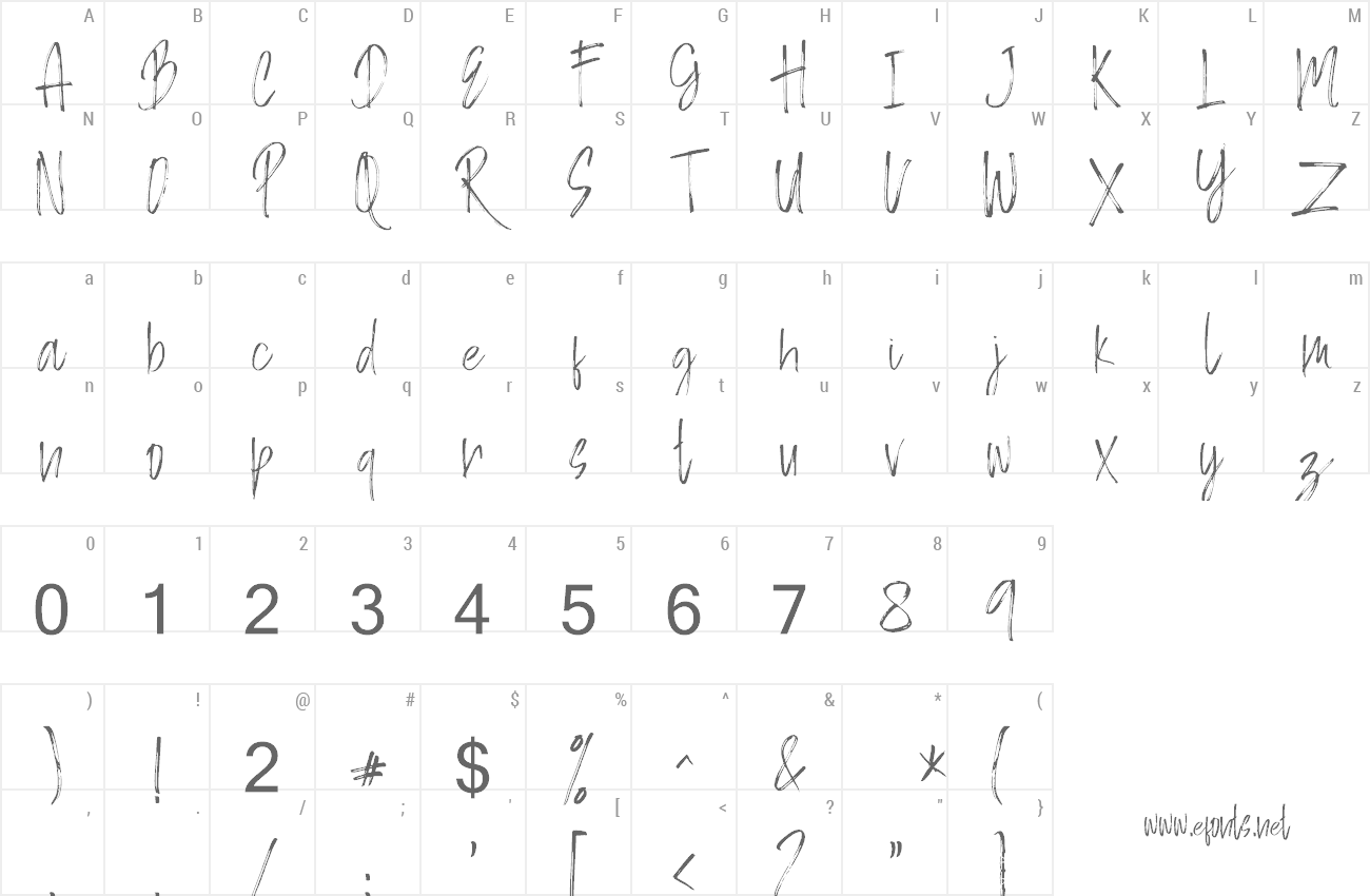 Font Berash preview