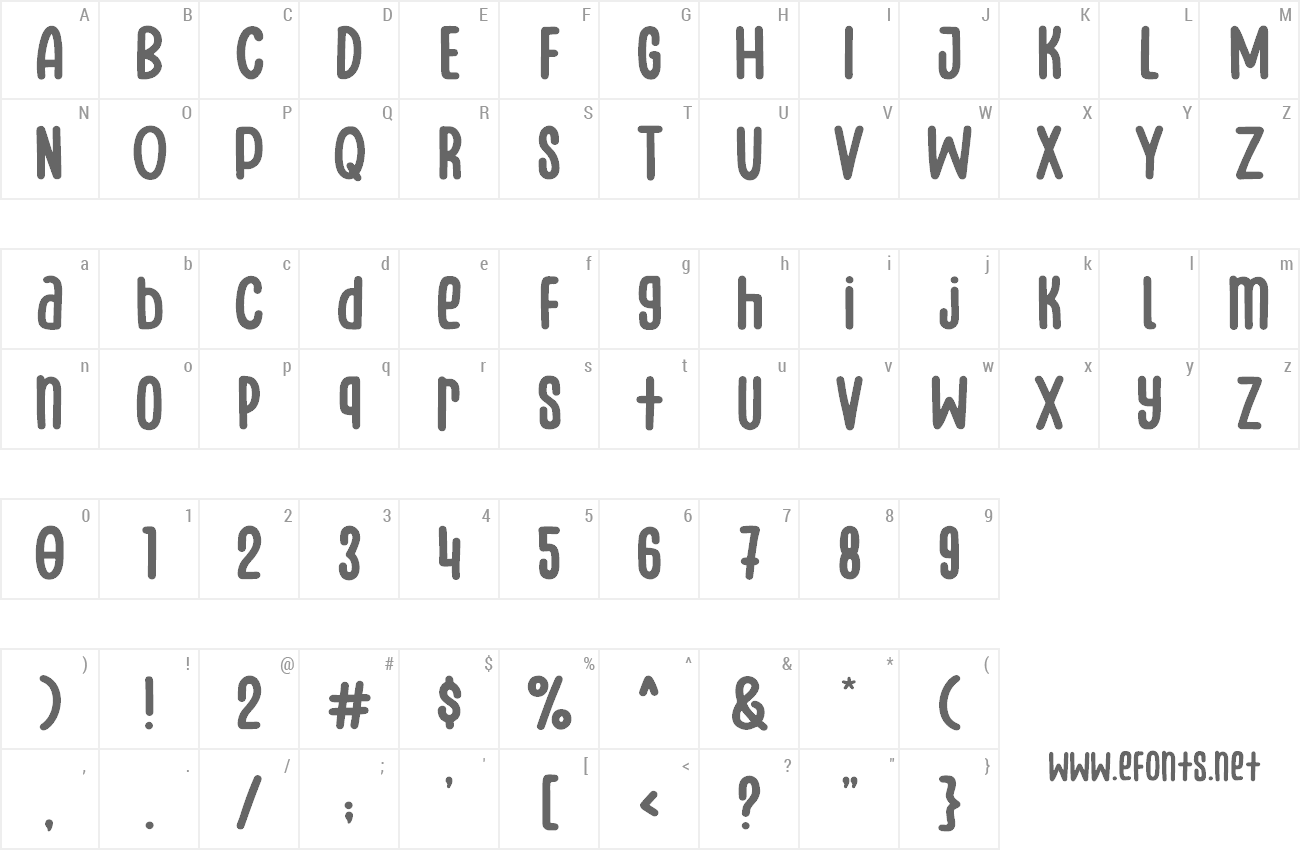 Font Bluenesia preview