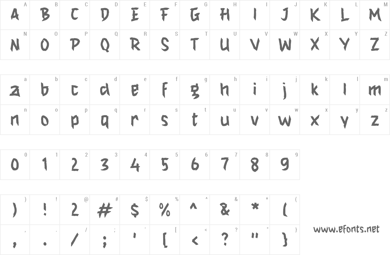 Font h Houji preview