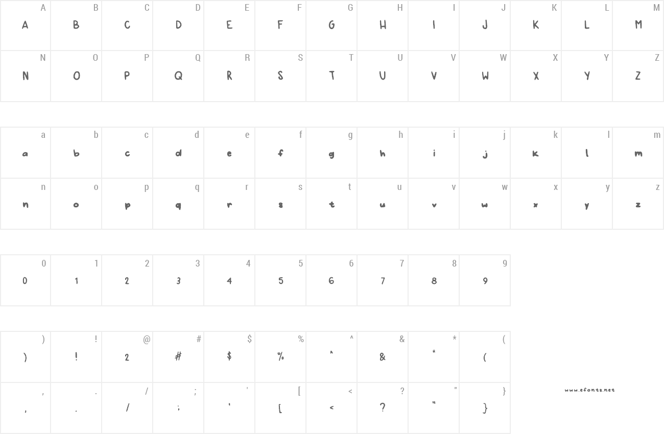 Font Rachels Handwriting preview